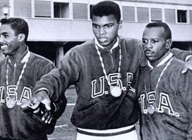 Cassius Clay at the 1960 Olympics