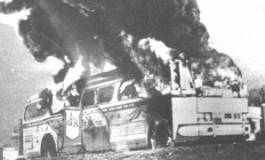 burning bus