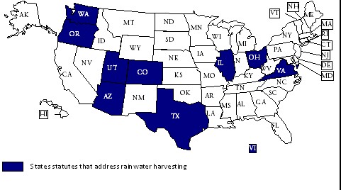 rainwater law map