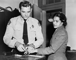 Rosa Parks fingerprinting