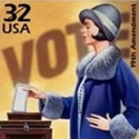 women get the vote stamp