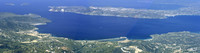 View over the crater bay of Milos. There have been about 4-6 submarin craters in the area.