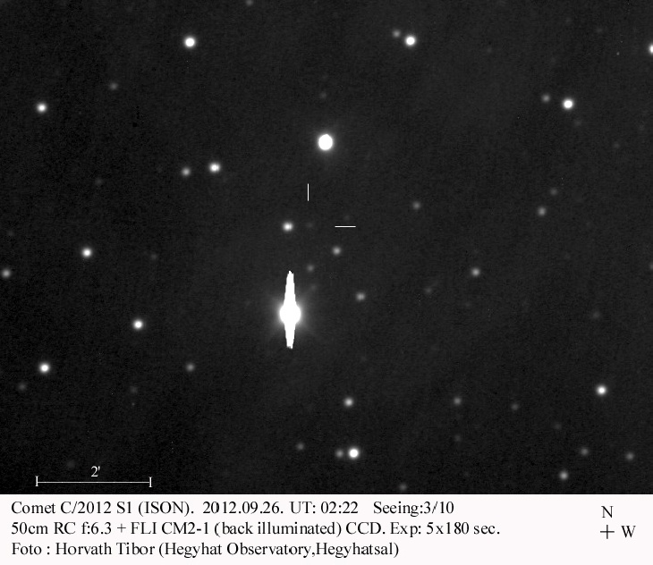tiber horvath C(2012) S1 comet