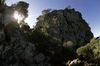 Imposing rock towers at the lava dome