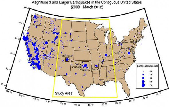 earthquake map