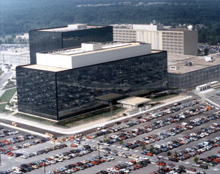 Birds' eye view of NSA headquarters 