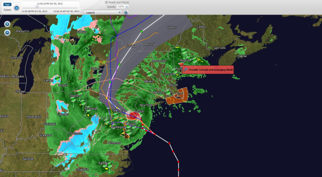 portland maine track hurricane