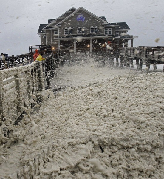 SEA FOAM - HURRICANE SANDY 2012