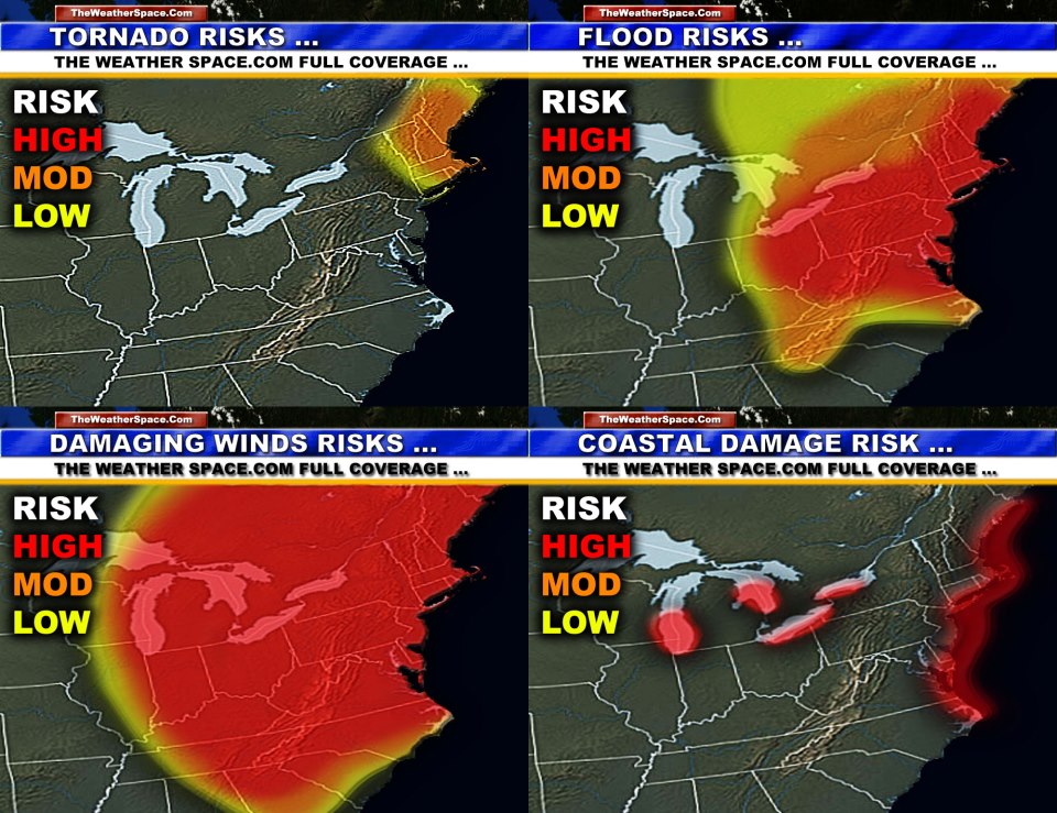 hurricane Sandy risk maps