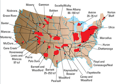 shale map