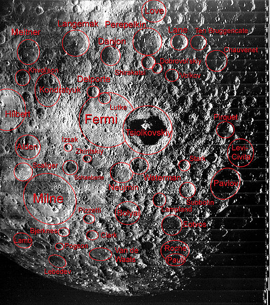 CRATERS ON THE FAR SIDE OF THE MOON