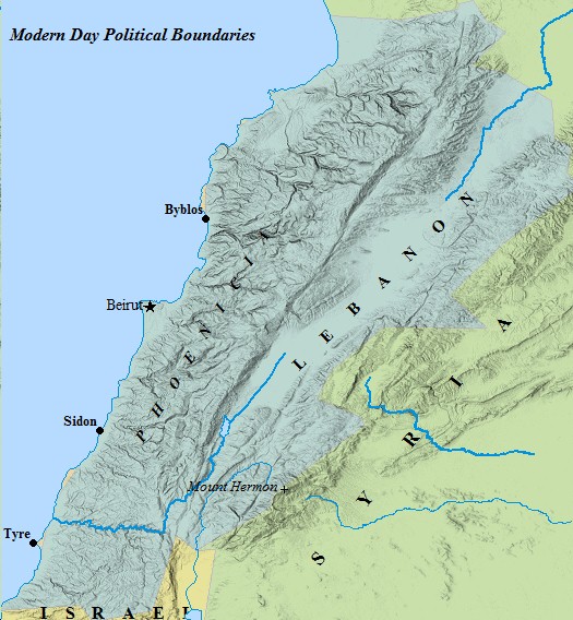 LEBANON MAP