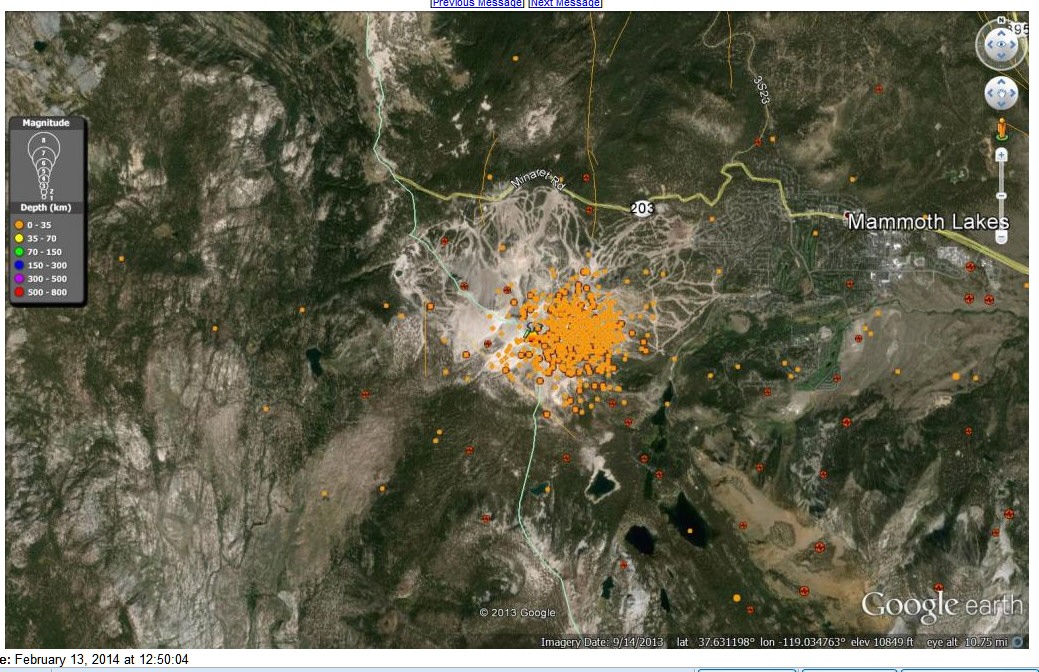 MAMMOTH LAKE QUAKES 2014