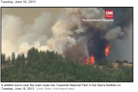 yosemite fire 2013