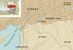 map showing location of site in southeastern Turkey
