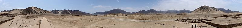 caral peru panarama