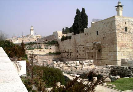 Remnant Robinson's Arch on Temple Mount