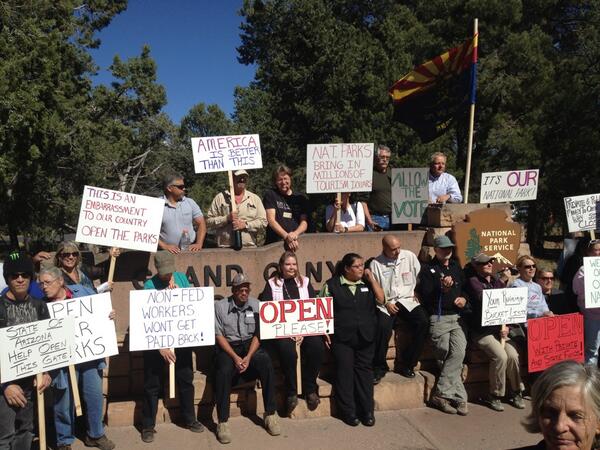 GRAND CANYON PROTESTORS