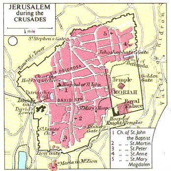 jerusalem crusades map