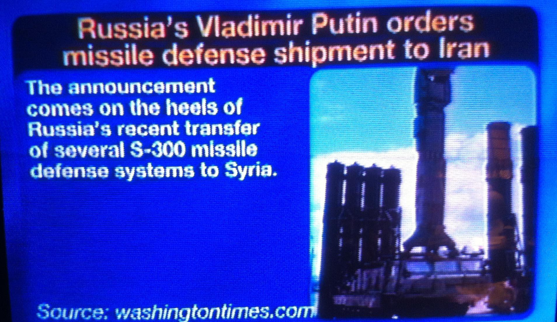 PUTIN'S MISSILES TO SYRIA