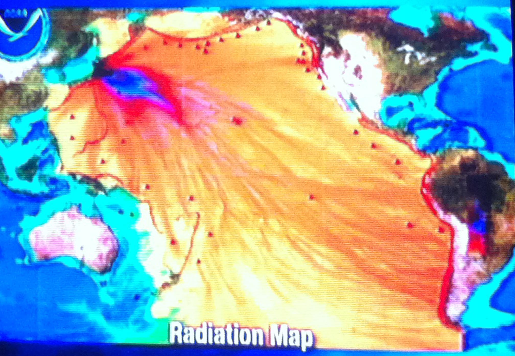 pacific ocean radiation map