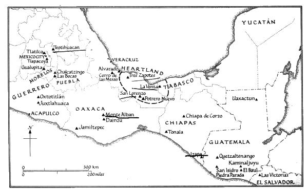 [image: Earliest
Mesoamerican sites]