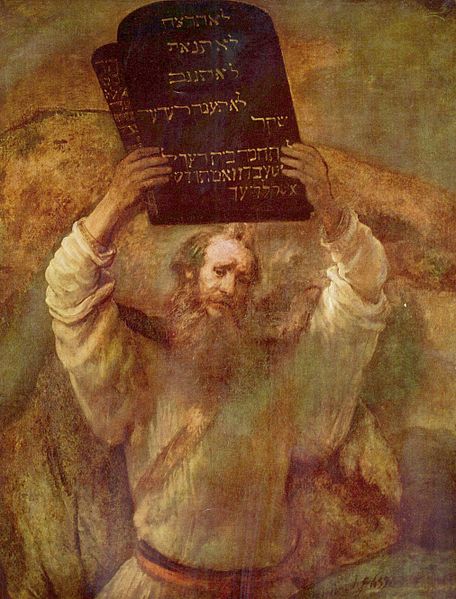 10 COMMANDMENTS BY REMBRANDT