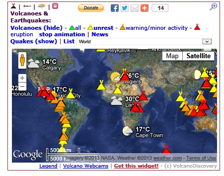 active volcanoes 6-18-13