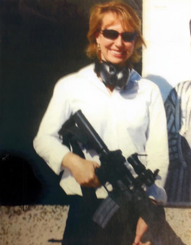 Gabby Gifford and her AR 15