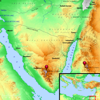 MOUNT SANAI MAP