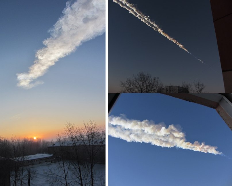 russia meteor streak