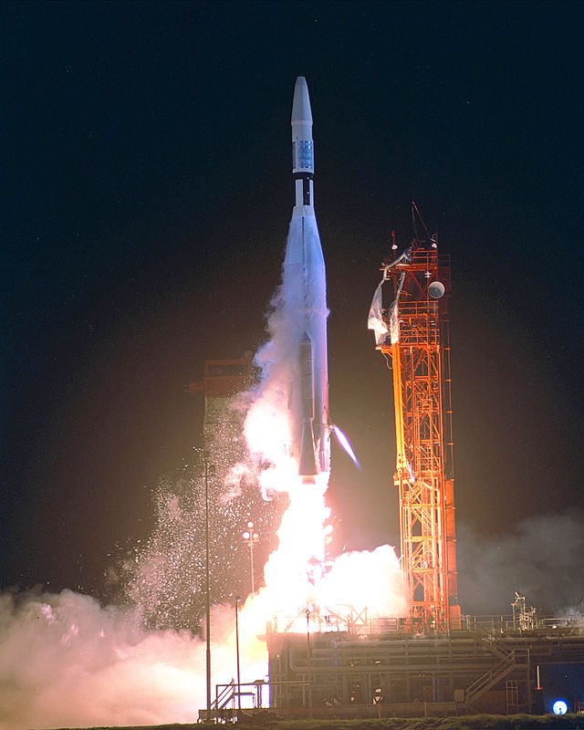 ATLAS ROCKET WITH MARINER 1