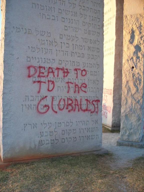 Georgia Guidestones Vandelism