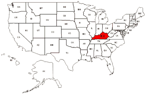 kentucky map