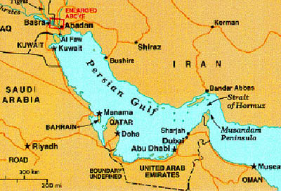 persian gulf map
