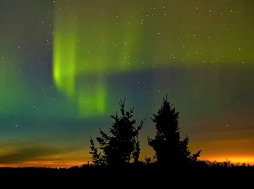 sunset auroras 5-1-14  alaska