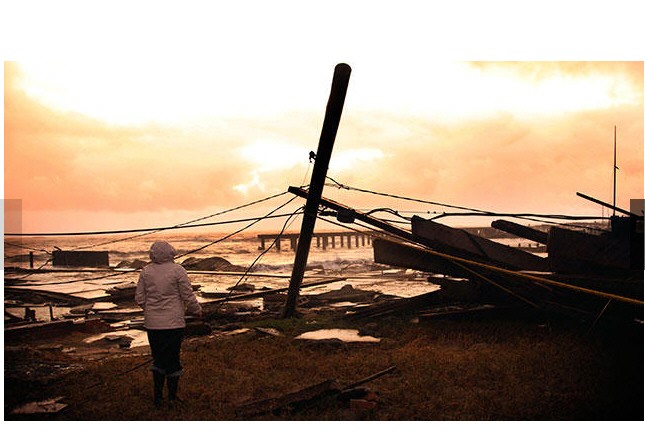 ATLANTIC CITY SEASHORE AFTER HURRICANE SANY