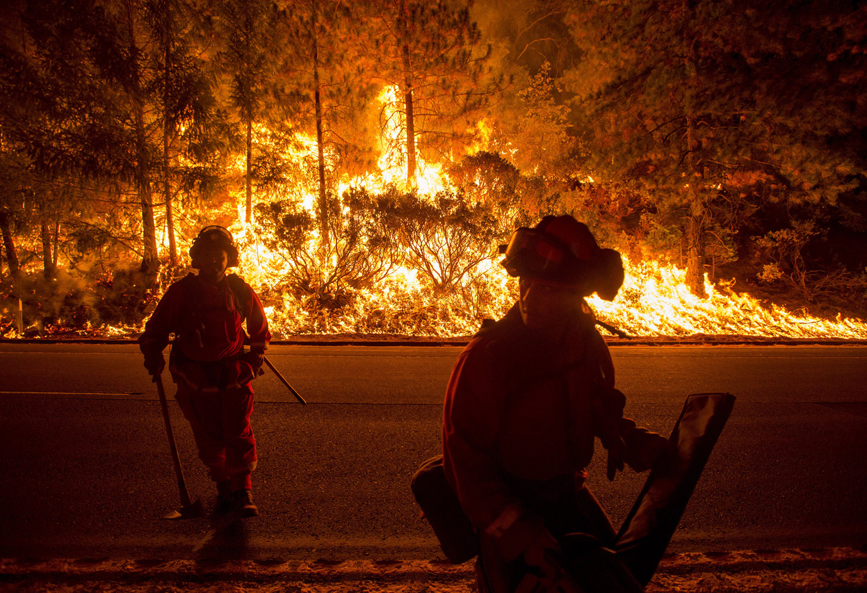 KING FOREST FIRE CALIFORNIA 2014