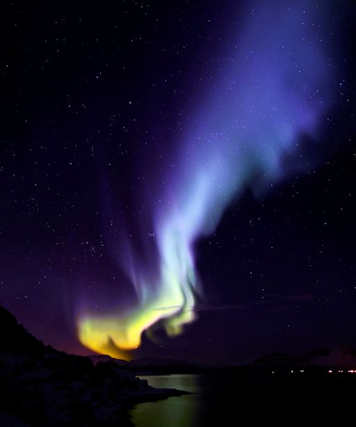 blue aurora norway