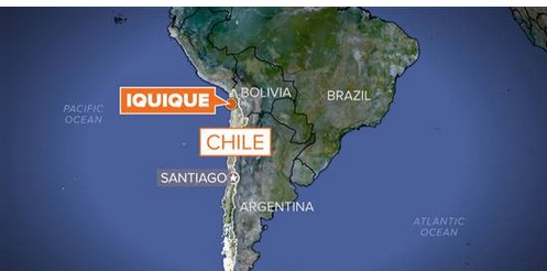 chili earthquake map 2014