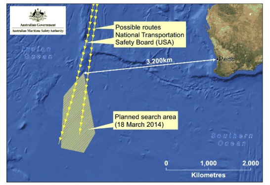 NEW PLANE SEARCH AREA