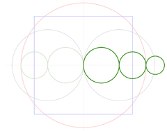 3 circles from the 2008 Pi Crop Circle