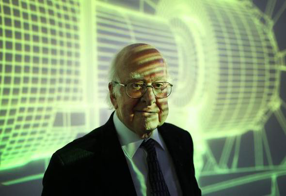 PETER HIGGS AT CERN