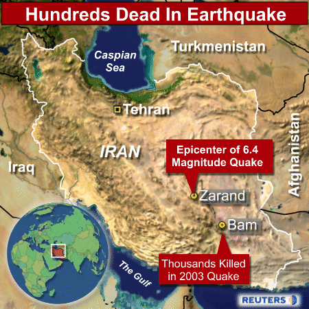 Earthquake  World on Powerful Earthquake Hits Iran