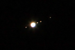 Jupiter with moons  August 15, 2009