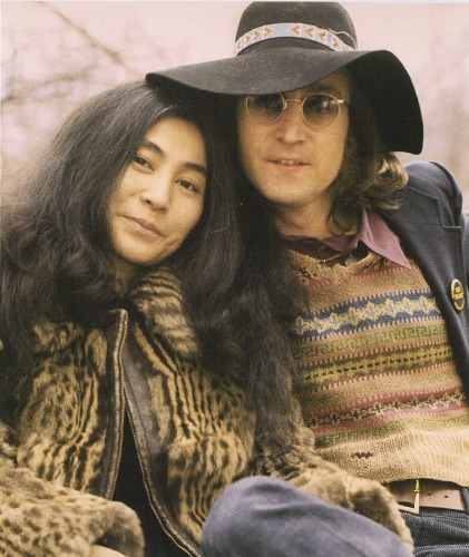 Photo of Yoko and John in 1973