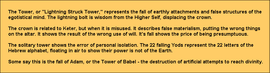 Tower Tarot card interpretation quote
