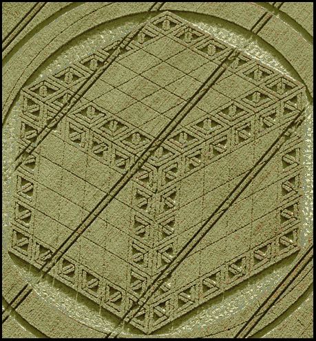 6 x 6 x 6 Cube Grid Crop Circle Formation