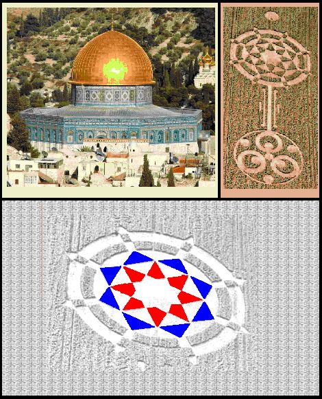 Dome of the Rock compared to Crop Circle
