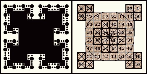 Compare Male Quintuplet Pyramid Crop Circle to Nazca Magic Square